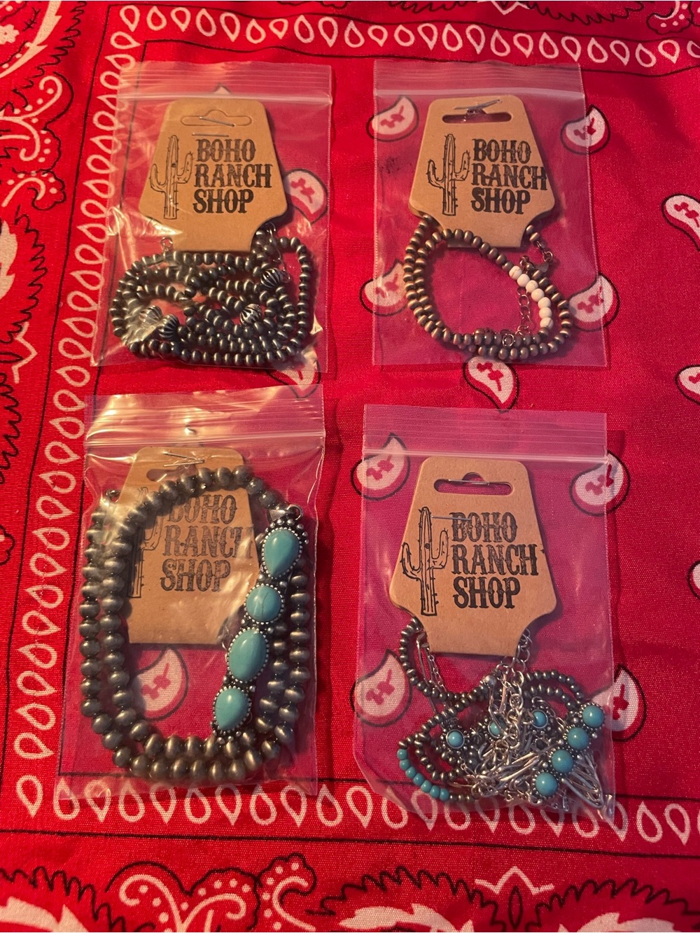 FOUR Boho Ranch Shop Necklaces NWT